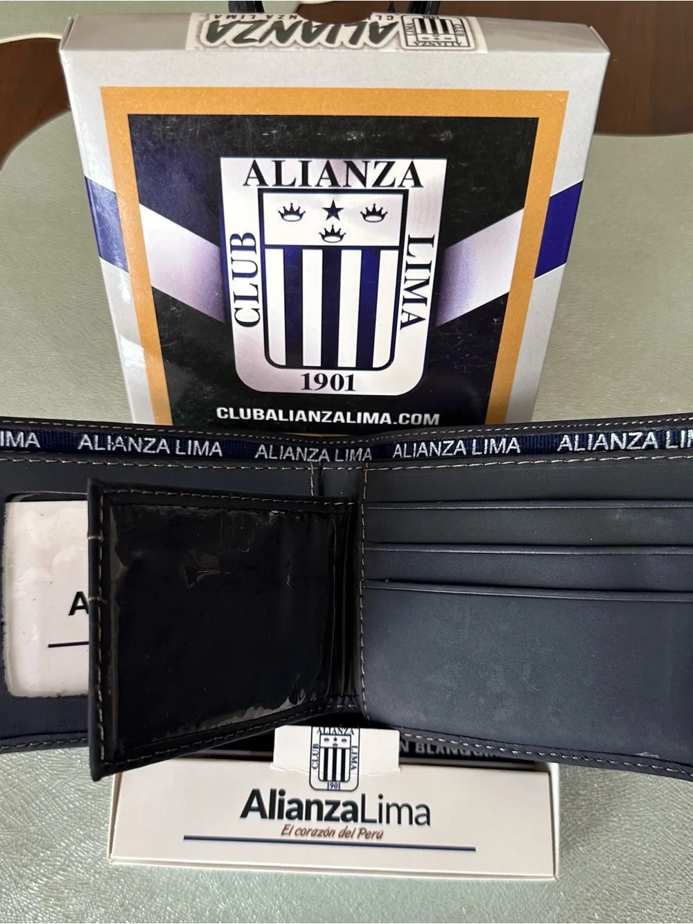 Alianza Lima Navy Blue Embossed Men's Wallet
